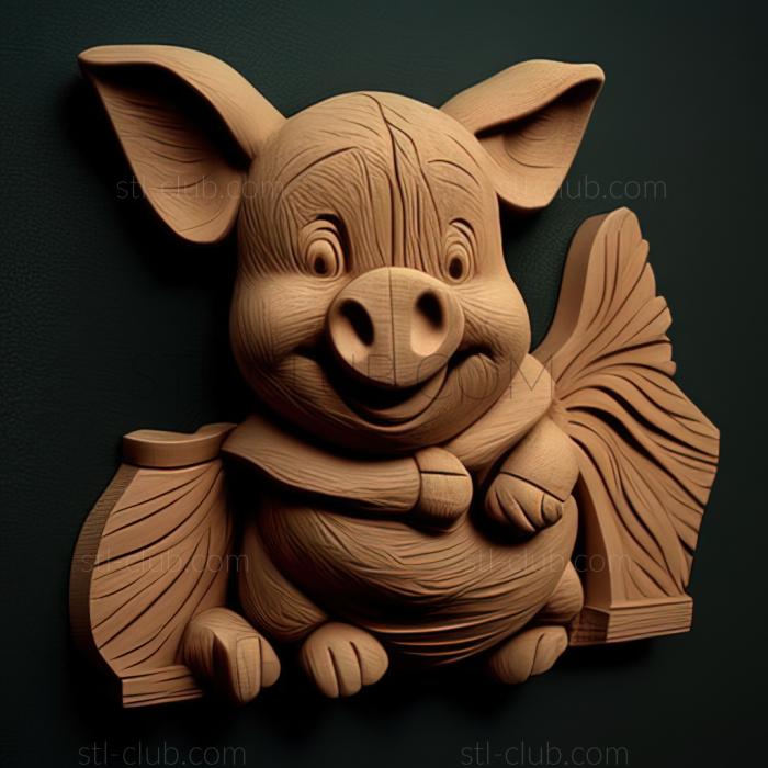 3D model st Piglet from The Adventures of Vinnie (STL)